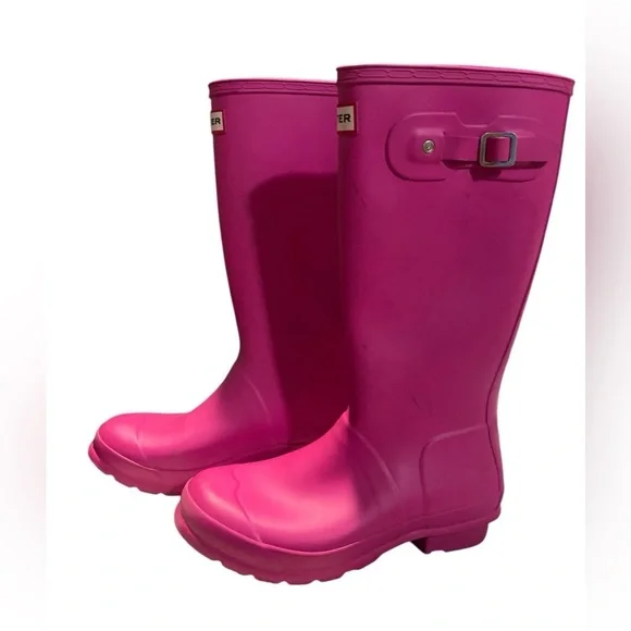Hunter Pink Rain Boots - Picture 2 of 4